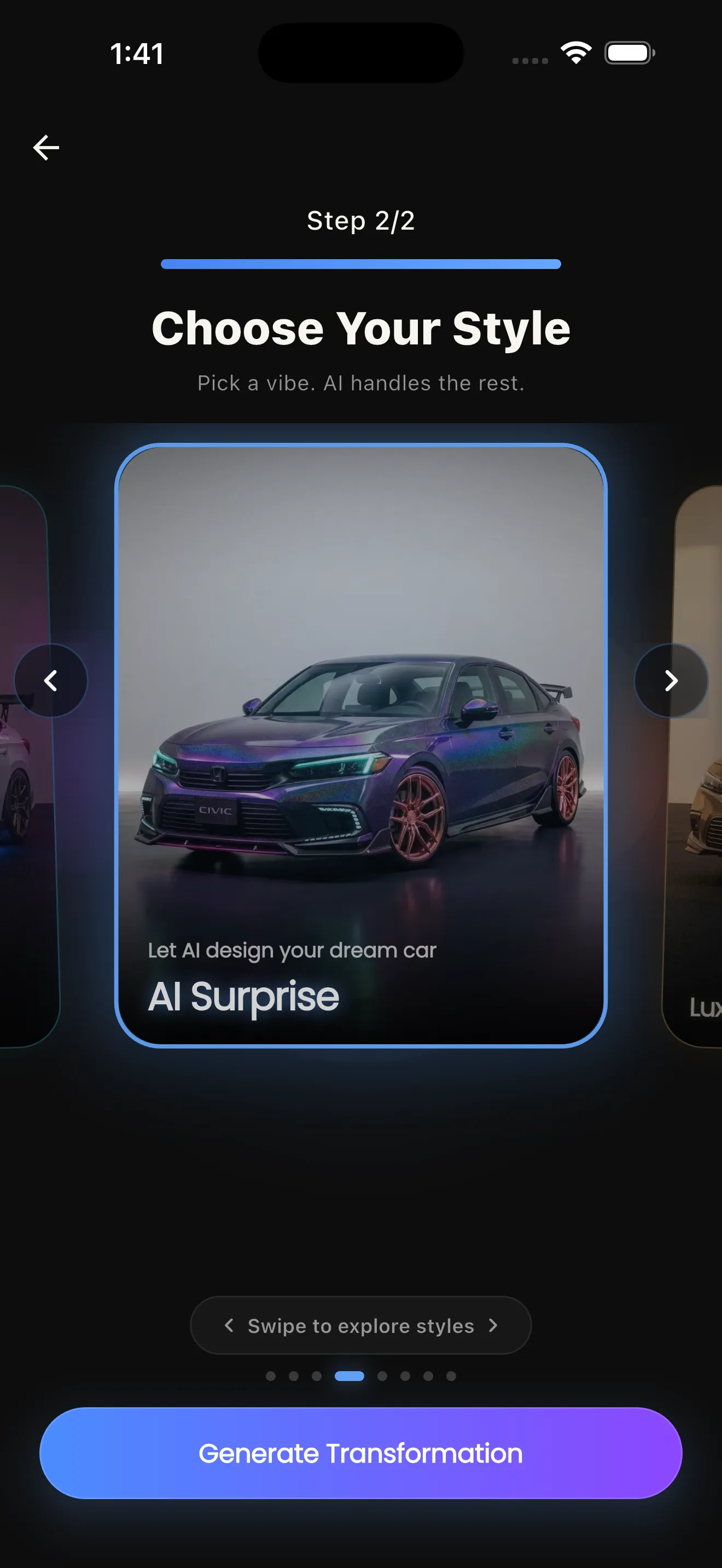 AutoMod step 2: Choose a vibe or customize