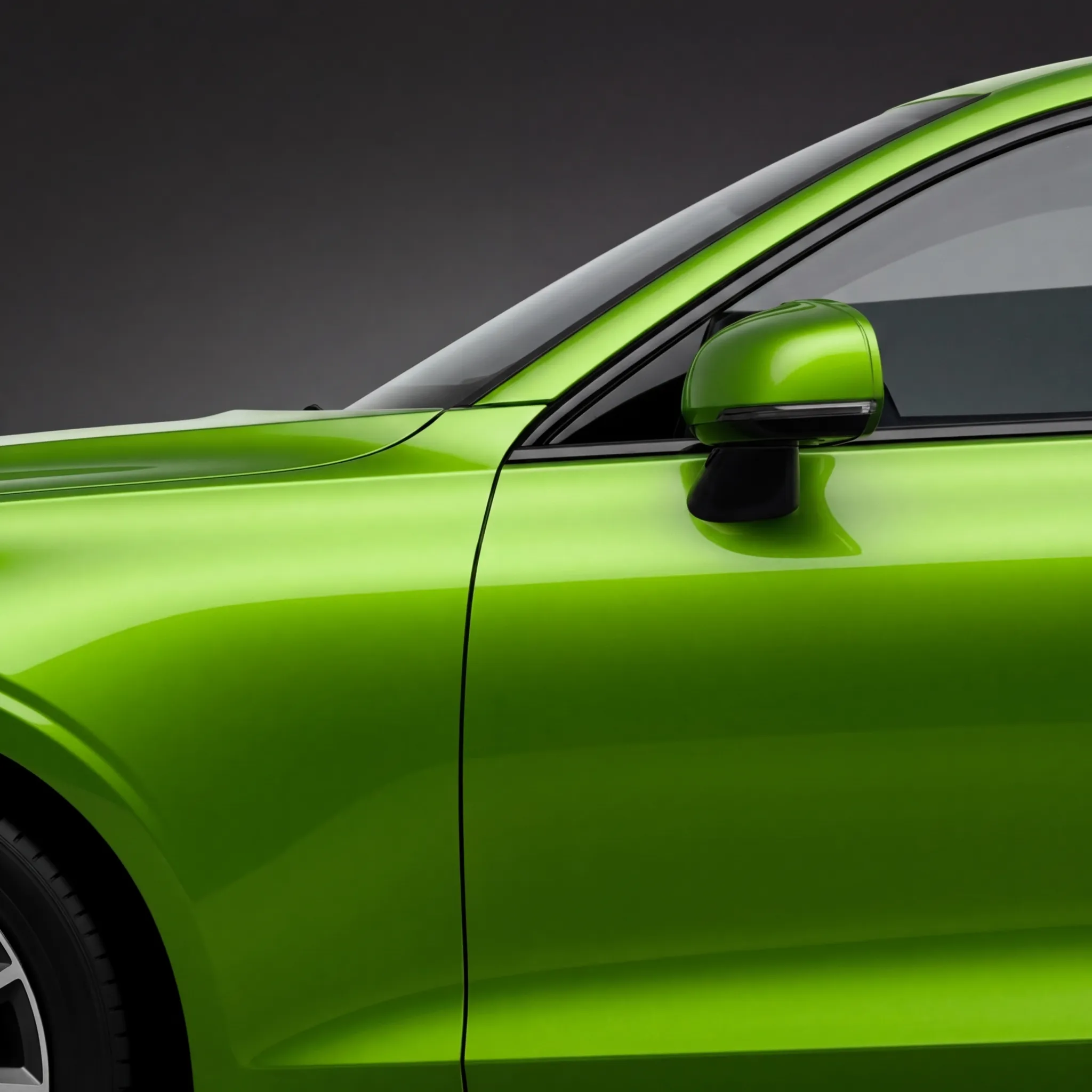 Car painted Acid Green in AutoMod
